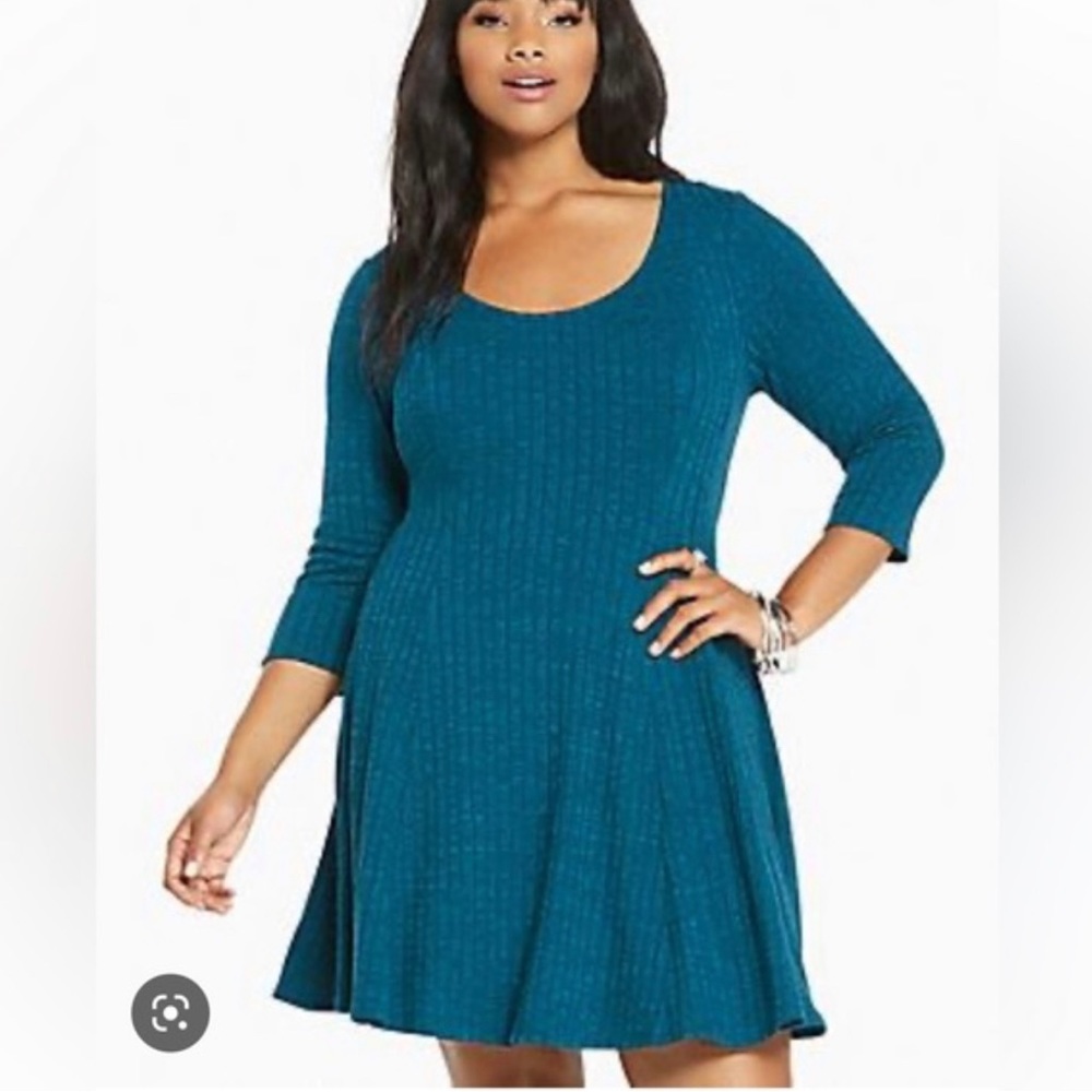 Torrid Blue Sweater dress size 3